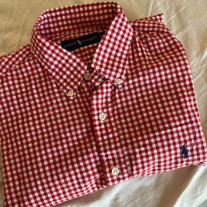 Men's Ralph Lauren Red Gingham Button up